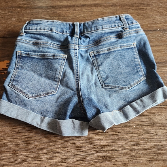 GIRLS SO ripped Jean shorts size 10/12 - Picture 2 of 3